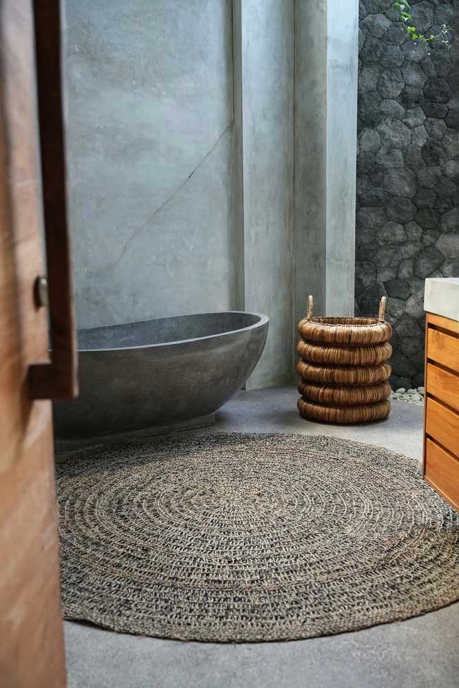 Bazaar Kilimas, jūros žolė, 2x2 m, juodas