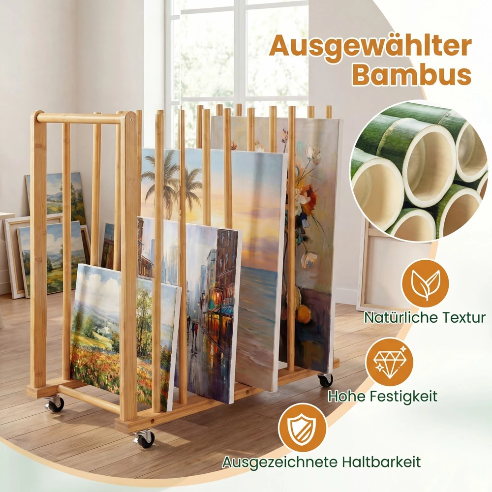 KNYGA Promotions Lentynų stovas daiktams 75x40x81 cm natūralus