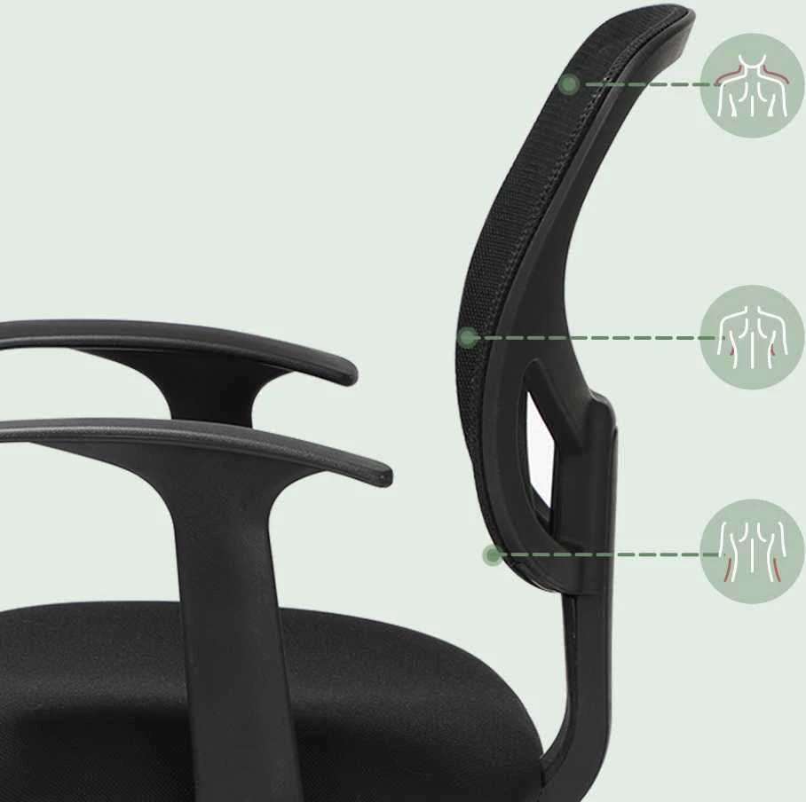 Songmics Ergonomiška biuro kėdė su porankiais