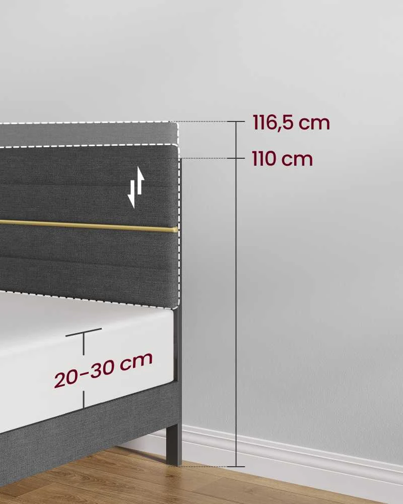 Songmics Dvigulė lova 140 x 200 cm