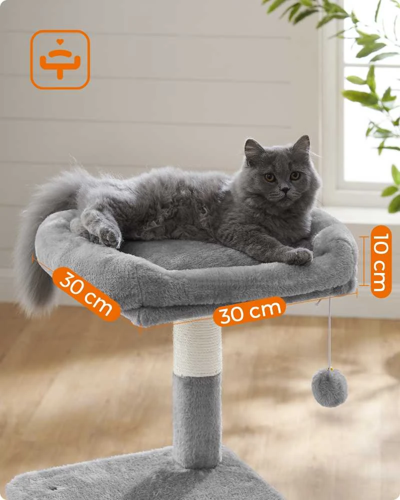 Songmics Feandrea Draskyklė su gulimu lovyte 110 cm Pilka