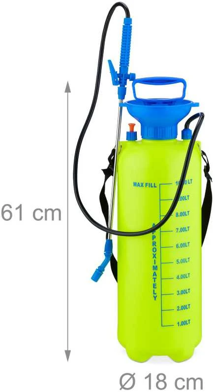 Relaxdays Slėginis purkštuvas 10 l