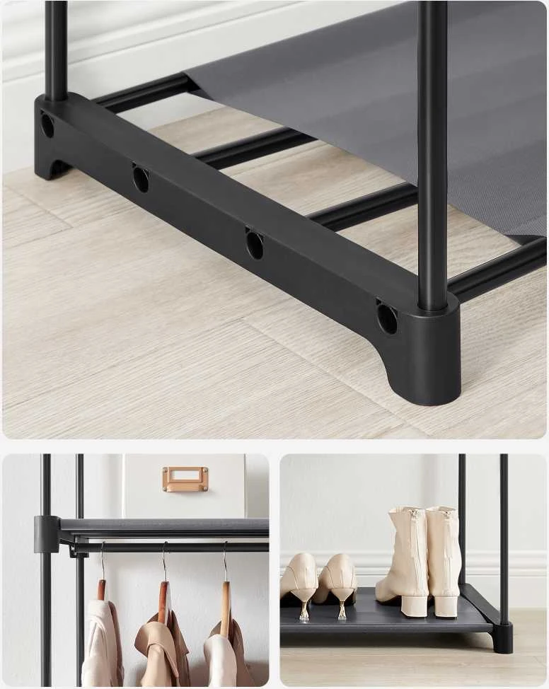 Songmics Spinta, 140x43x174 cm, Pilka