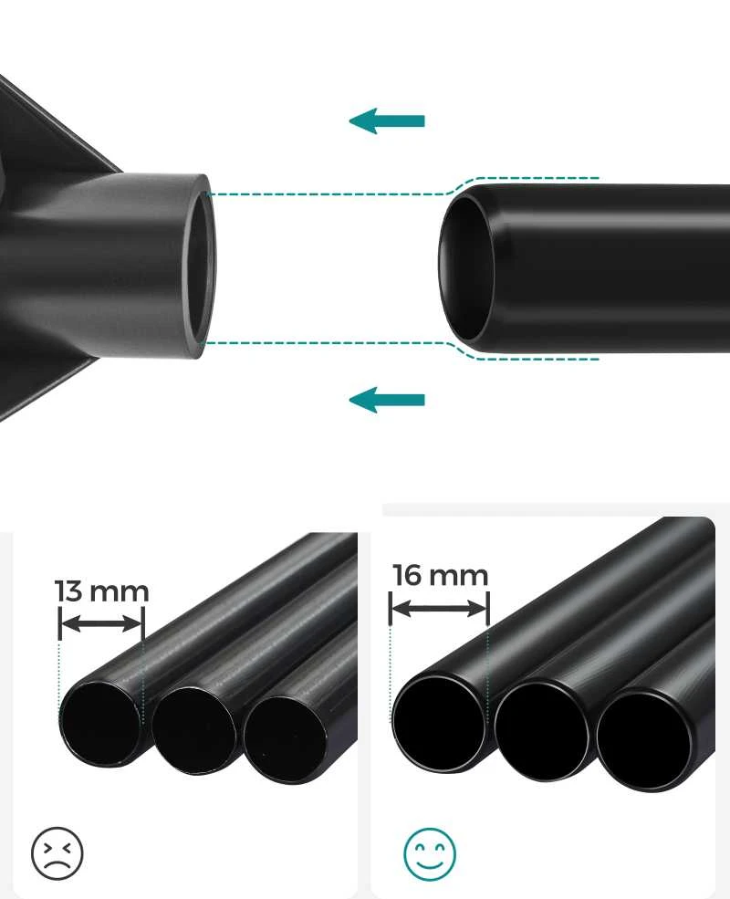 Songmics Medžiaginė spinta su drabužių turėklu ir metaliniu rėmu