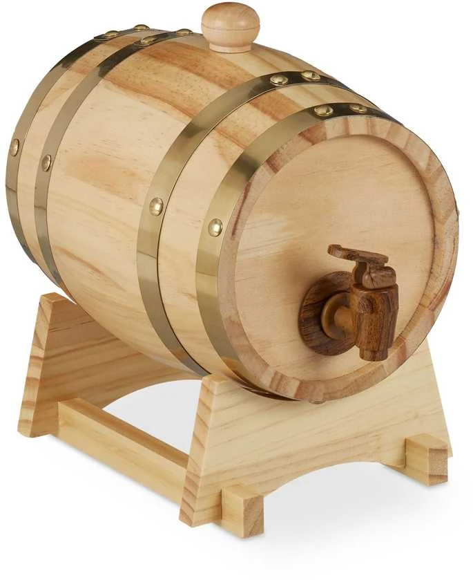 Relaxdays Medinė statinė 1,25 L