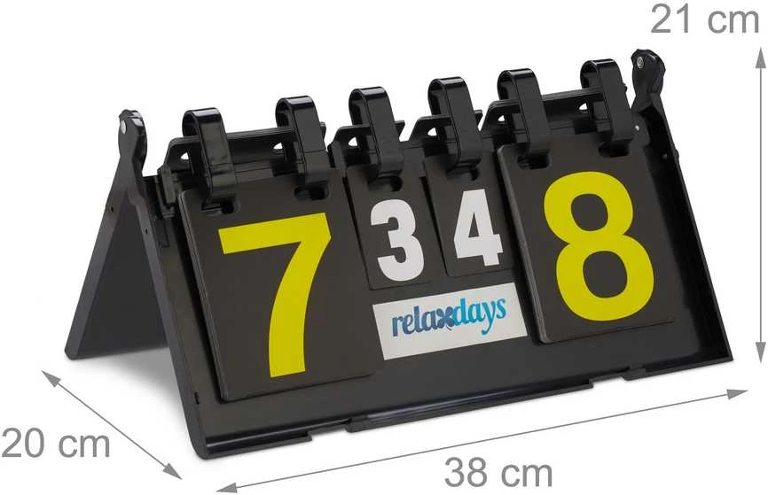 Relaxdays Pastatomas stalo teniso taškų skaičiuotuvas