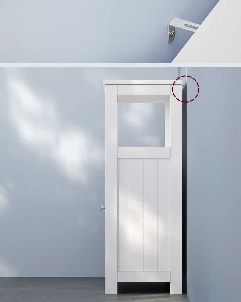 Songmics Vasagle Badezimmerschrank mit offenem Fach