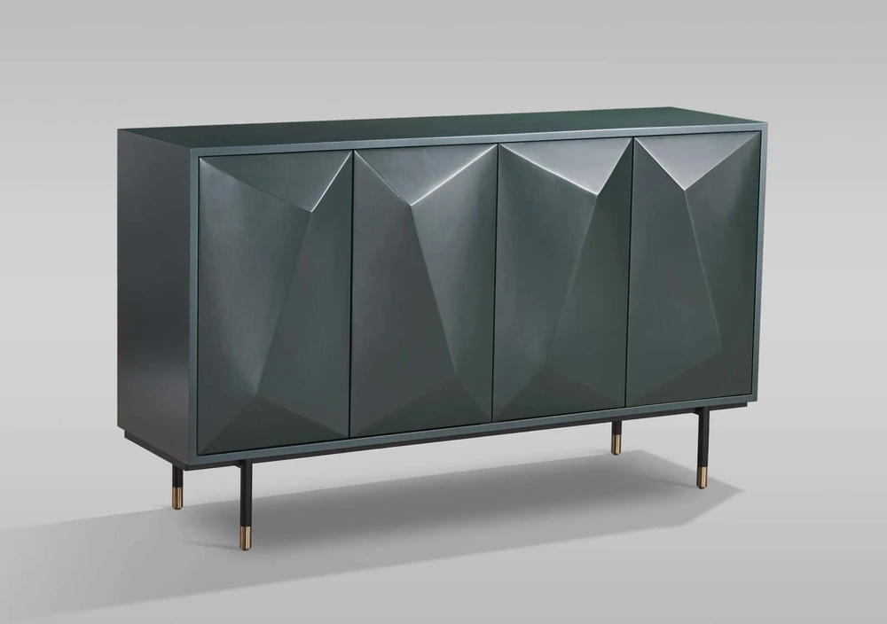 Komoda, 150 x 88 x 40 cm, Stilig, perlinė žalia