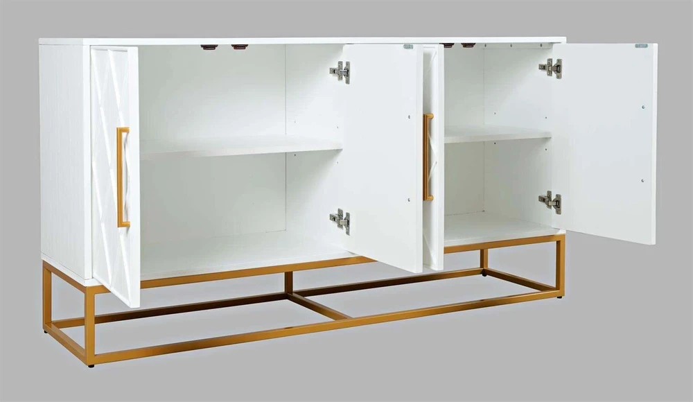 Komoda, 152,5 x 81,5 x 41 cm, Avola, balta