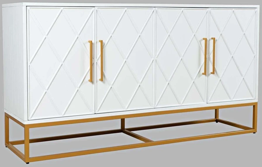 Komoda, 152,5 x 81,5 x 41 cm, Avola, balta
