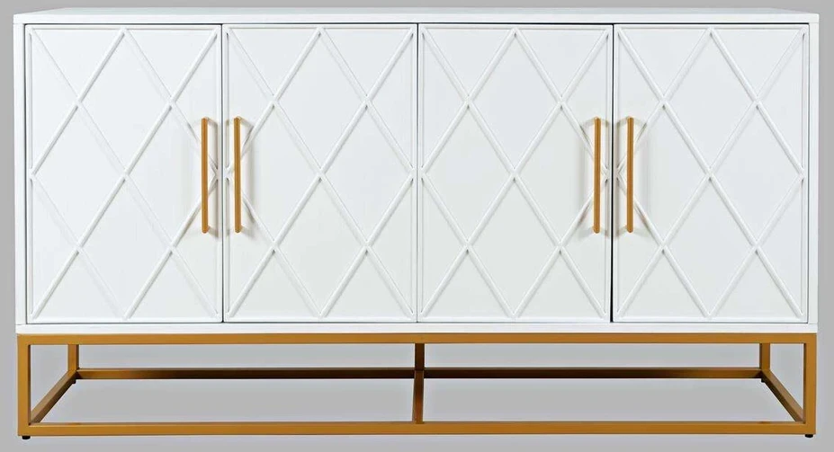 Komoda, 152,5 x 81,5 x 41 cm, Avola, balta