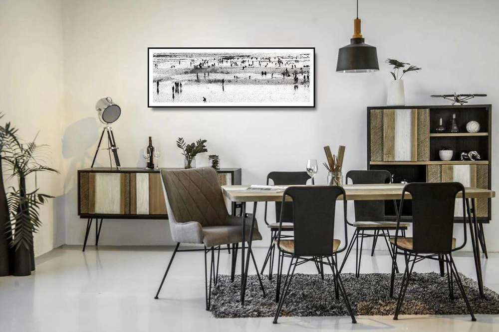 Komoda Adesso, 155 x 80 x 45 cm, juoda