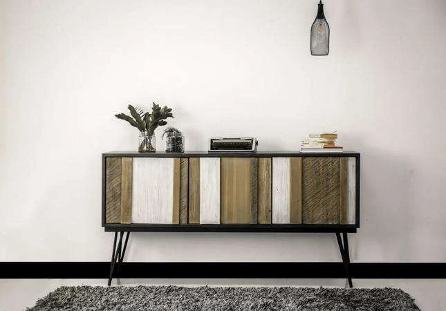 Komoda Adesso, 155 x 80 x 45 cm, juoda