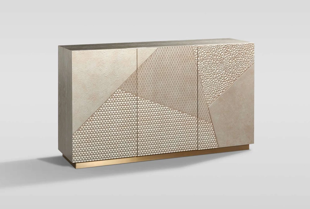 Komoda auksinė, Stilig, 150 x 86 x 40 cm