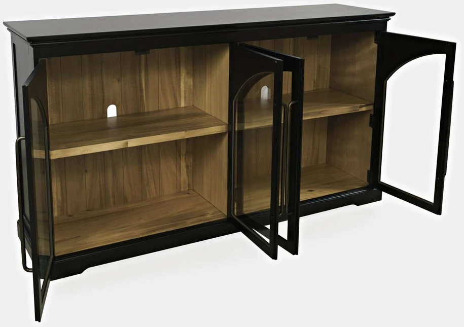 Komoda, Avola, 165 x 91,5 x 43 cm, juoda