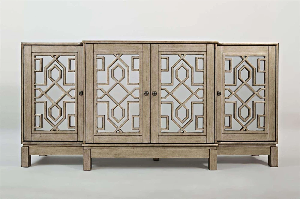 Avola 1550-70 Komoda 4D Sidabrinis