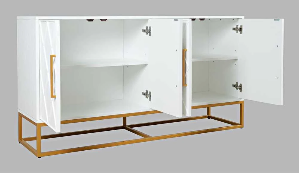 Komoda, 152,5 x 81,5 x 41 cm, Avola, balta