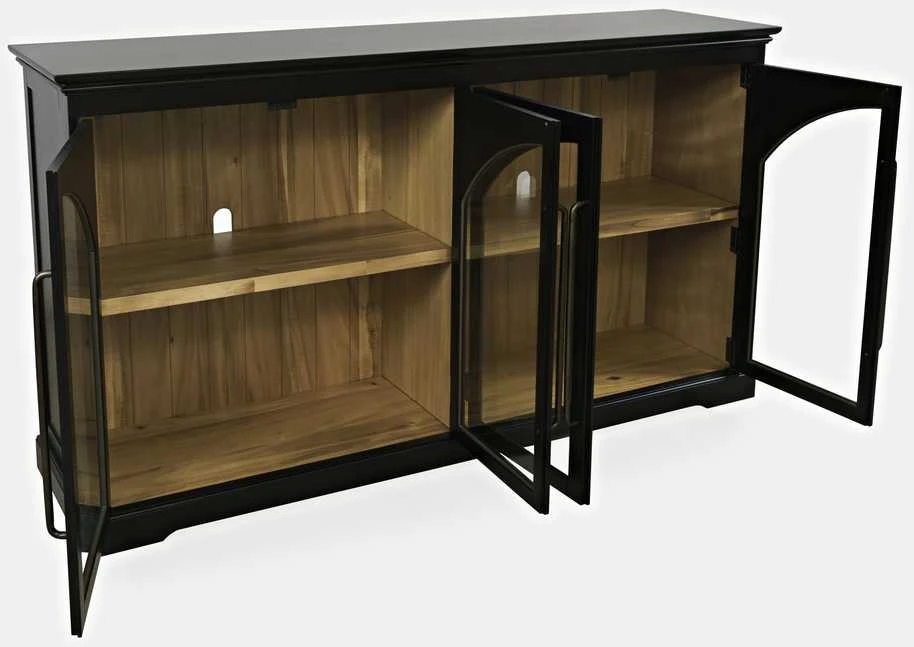 Komoda, Avola, 165 x 91,5 x 43 cm, juoda