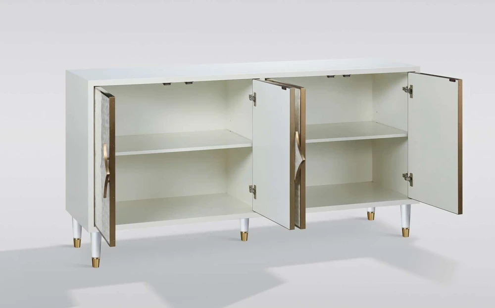 Komoda, balta, Stilig, 162,5 x 82 x 48 cm