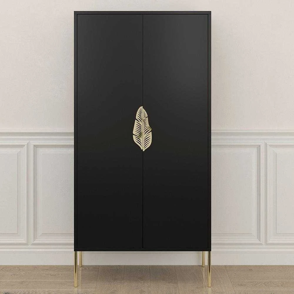 Komoda, Skandica MERLIN, 160x80 cm, Juoda