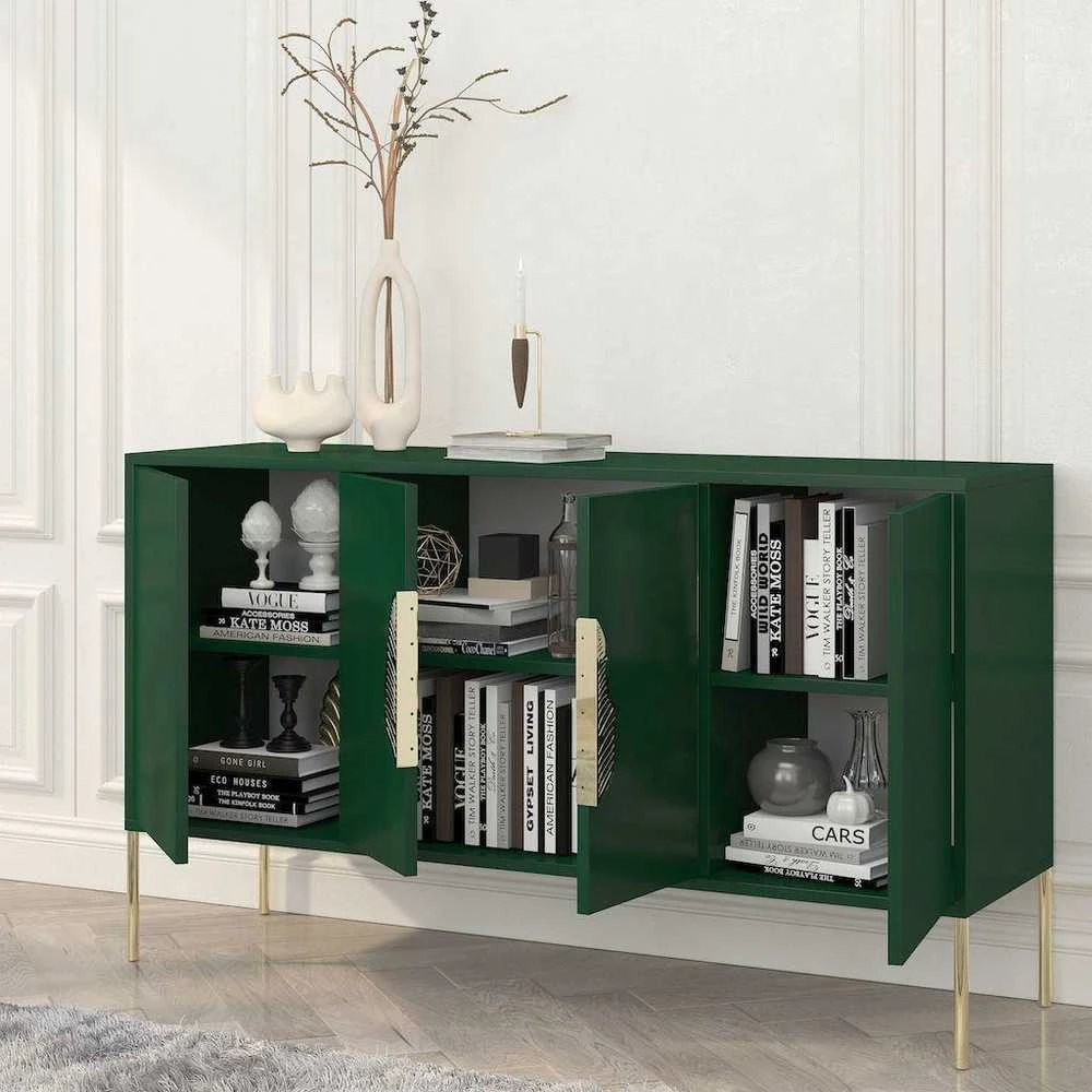 Komoda, Skandica MERLIN, 40x138 cm, Žalia