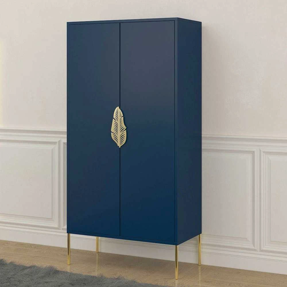 Komoda, Skandica MERLIN, 40x160x80 cm, Tamsiai Mėlyna
