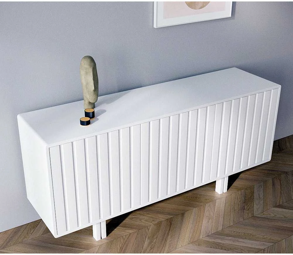 Komoda, Skandica VIGGE, 149x40 cm, Balta