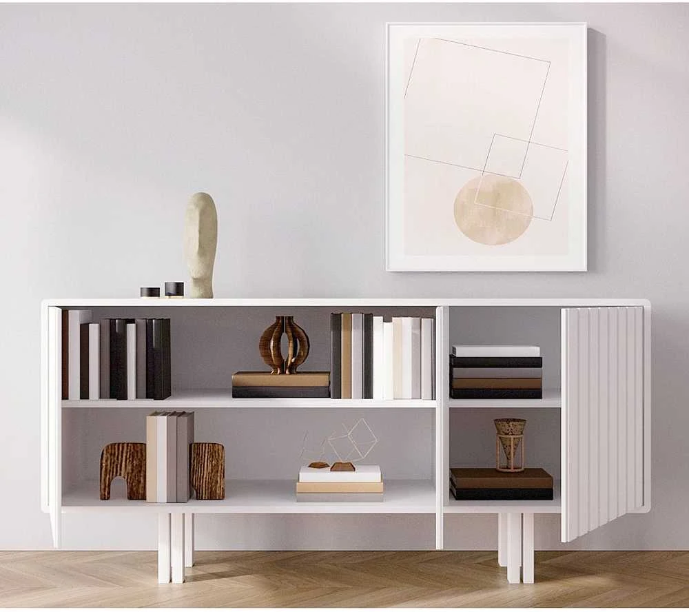 Komoda, Skandica VIGGE, 149x40 cm, Balta