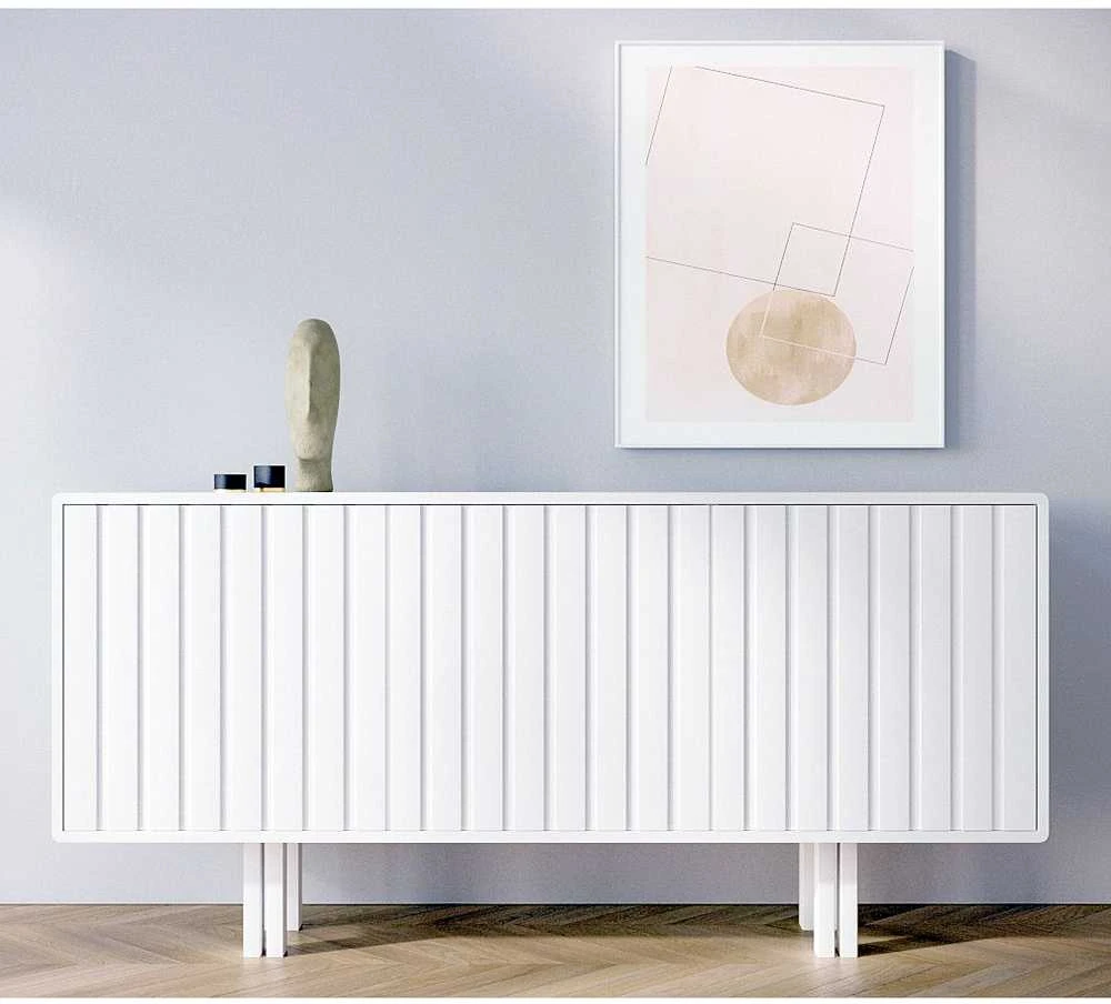 Komoda, Skandica VIGGE, 149x40 cm, Balta