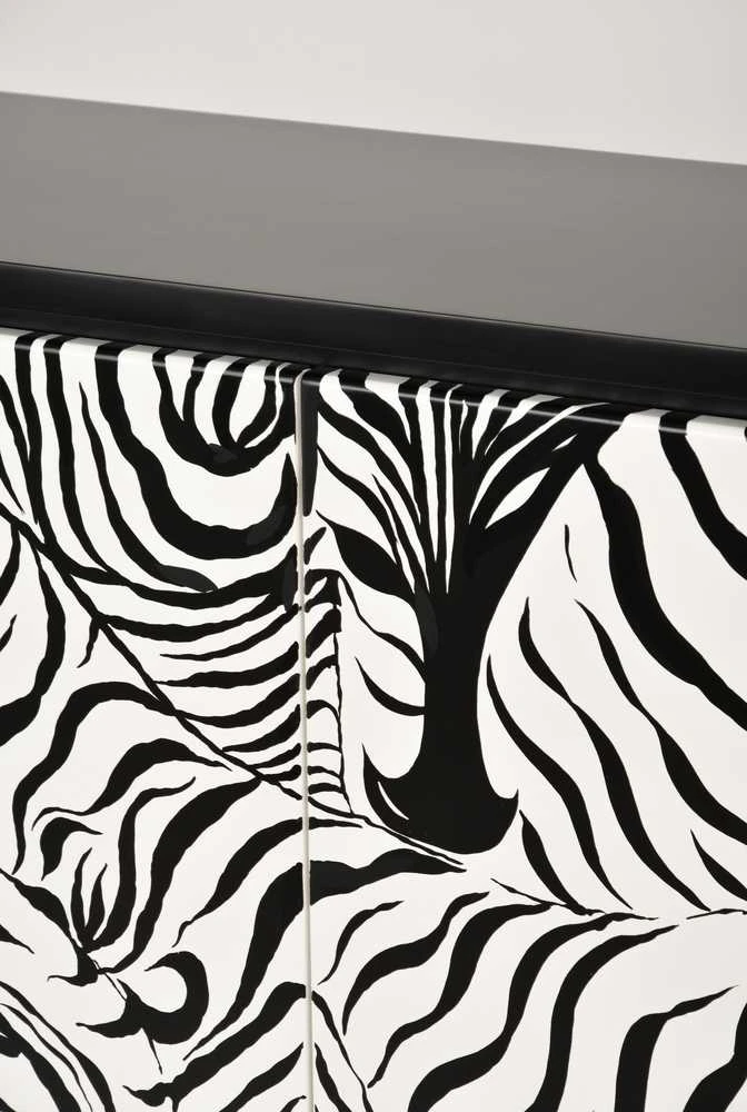 Komoda su durelėmis, Zebra, Stilig, juoda