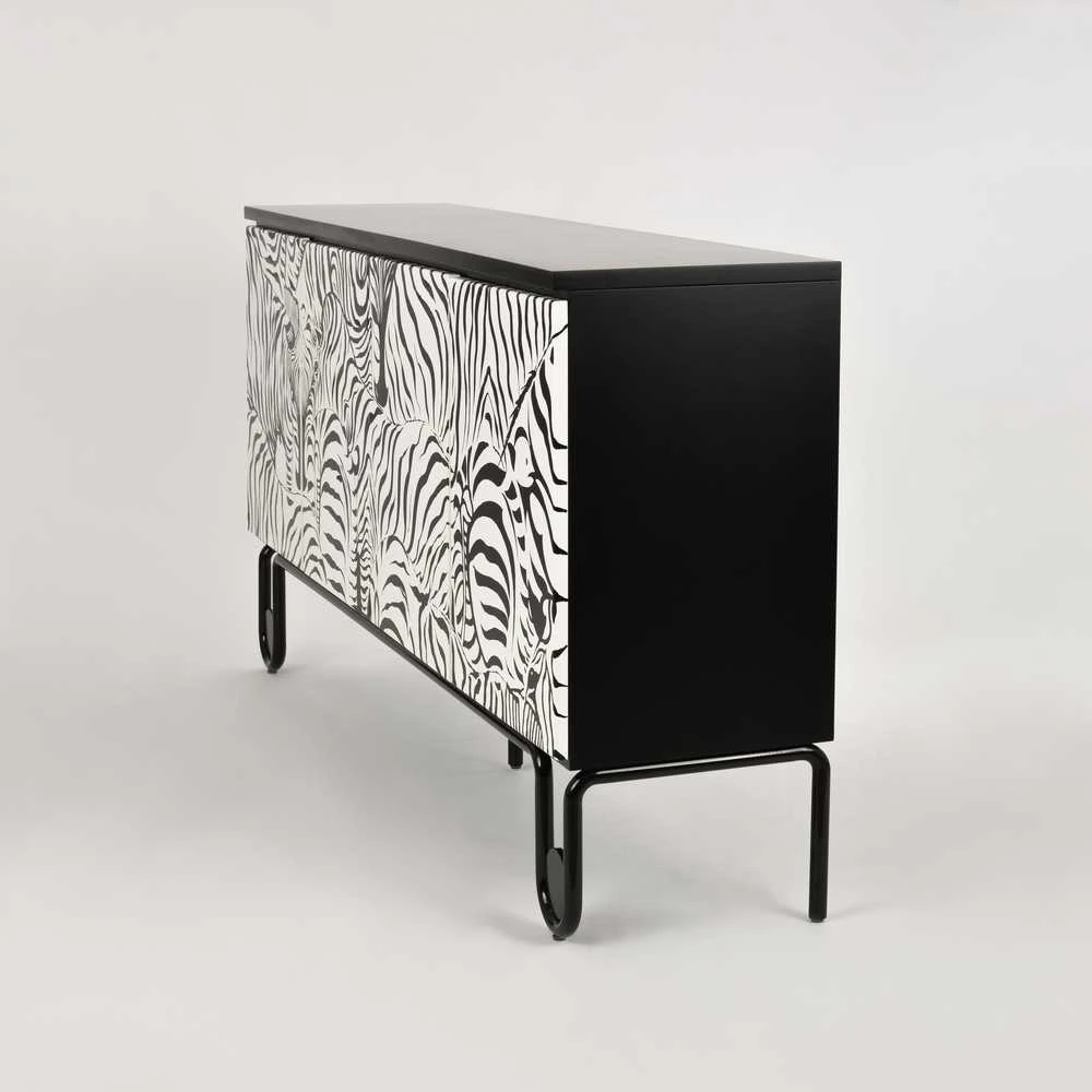 Komoda su durelėmis, Zebra, Stilig, juoda