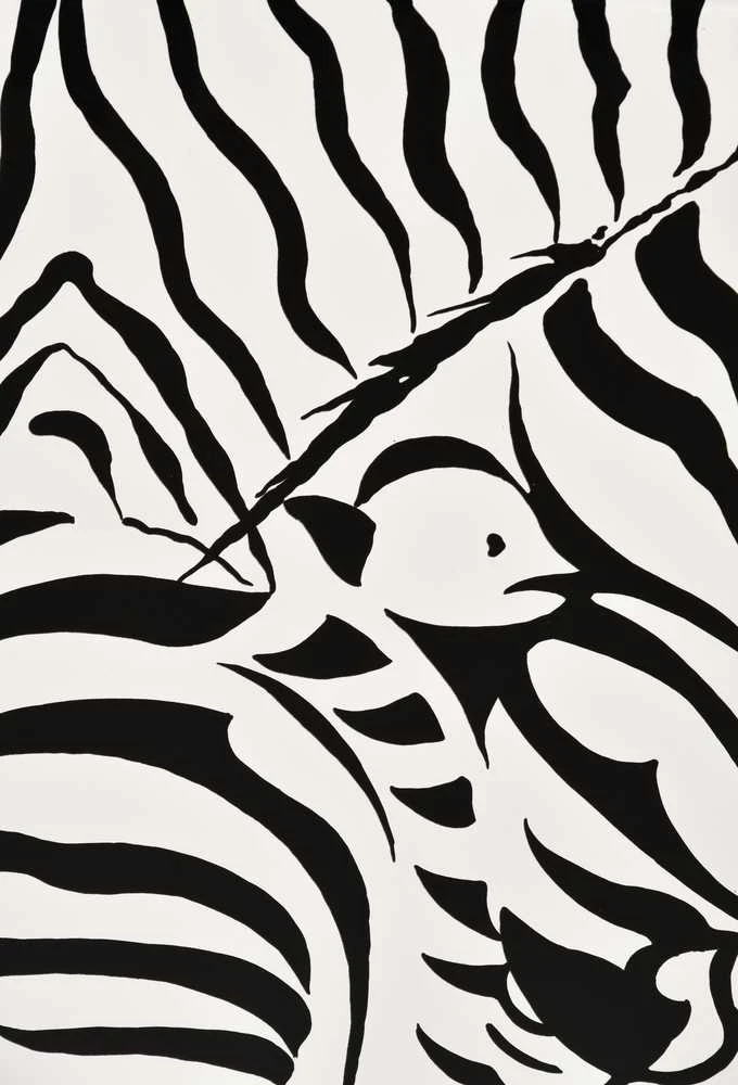 Komoda su durelėmis, Zebra, Stilig, juoda