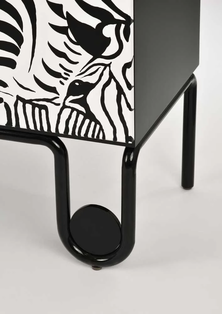 Komoda su durelėmis, Zebra, Stilig, juoda