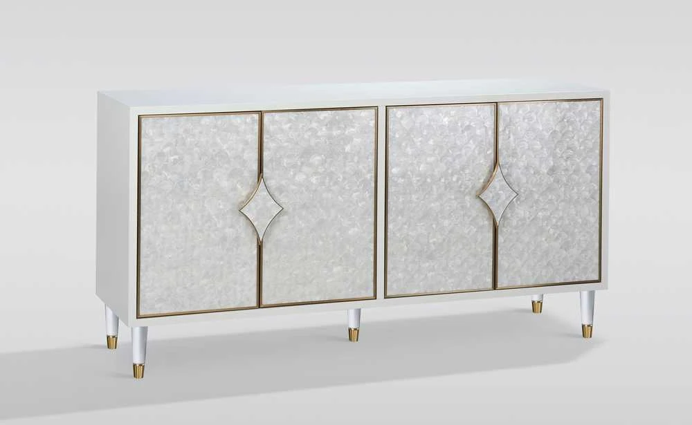 Komoda, balta, Stilig, 162,5 x 82 x 48 cm