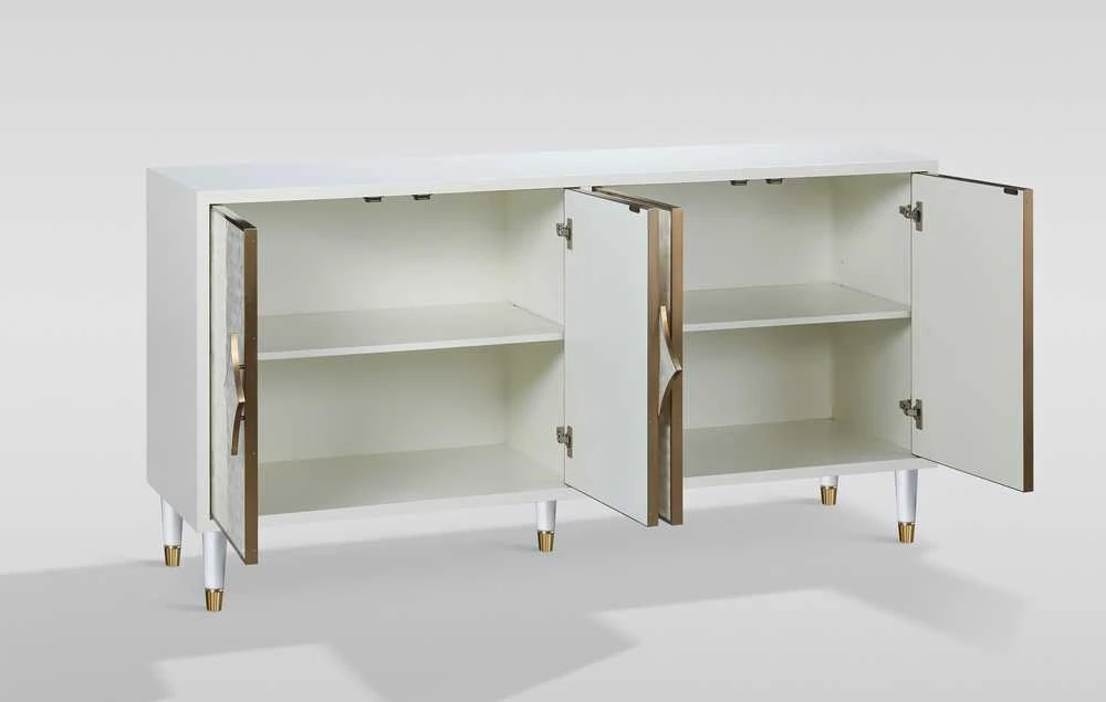 Komoda, balta, Stilig, 162,5 x 82 x 48 cm