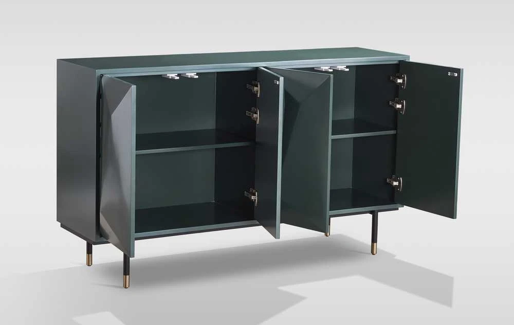 Komoda, 150 x 88 x 40 cm, Stilig, perlinė žalia