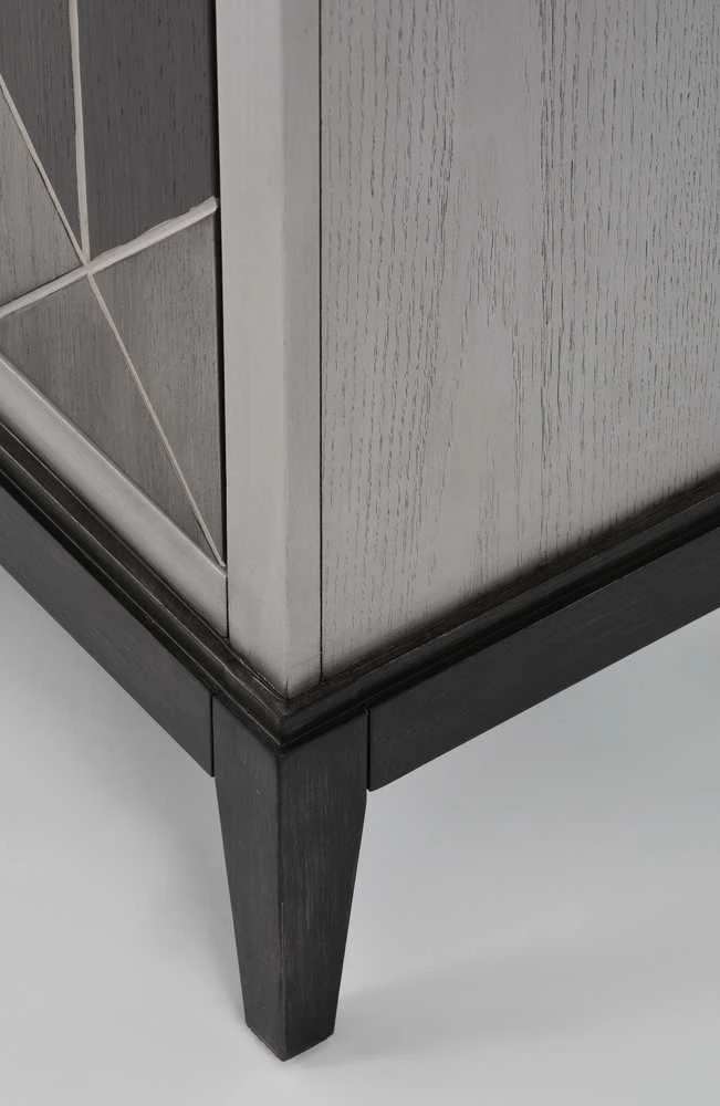 Komoda su durelėmis, Stilig, 152 x 92 x 42 cm, pilka