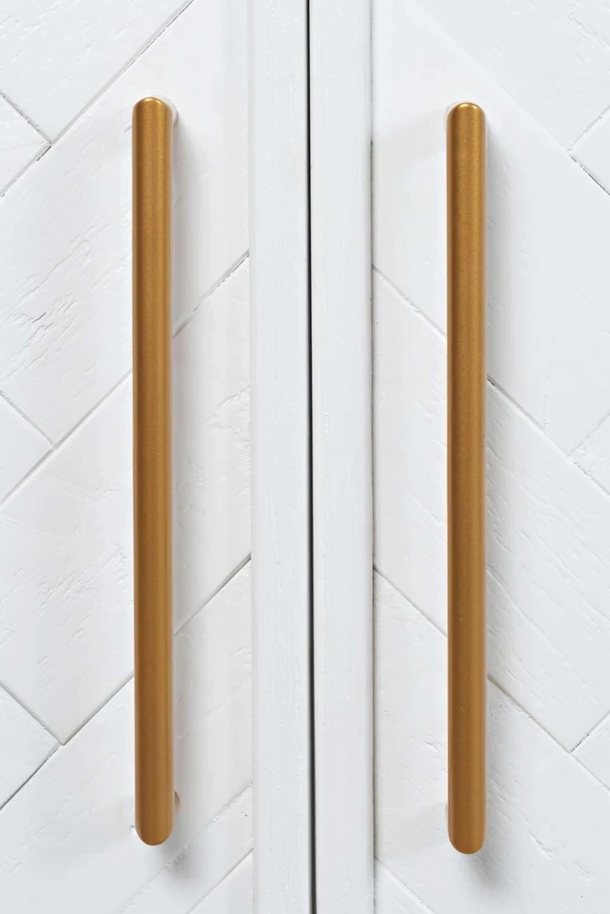Komoda su durelėmis, 201 x 81,5 x 46 cm, Avola, balta