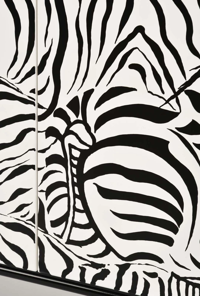 Komoda su durelėmis, Zebra, Stilig, juoda