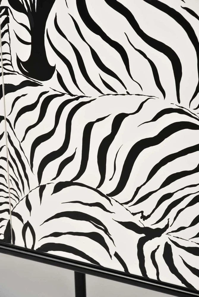 Komoda su durelėmis, Zebra, Stilig, juoda