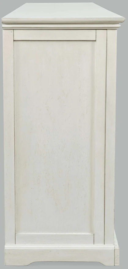 Komoda su durimis Avola, 165 x 91,5 x 43 cm, balta