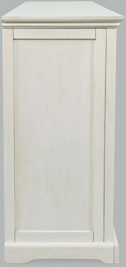 Komoda su durimis Avola, 165 x 91,5 x 43 cm, balta