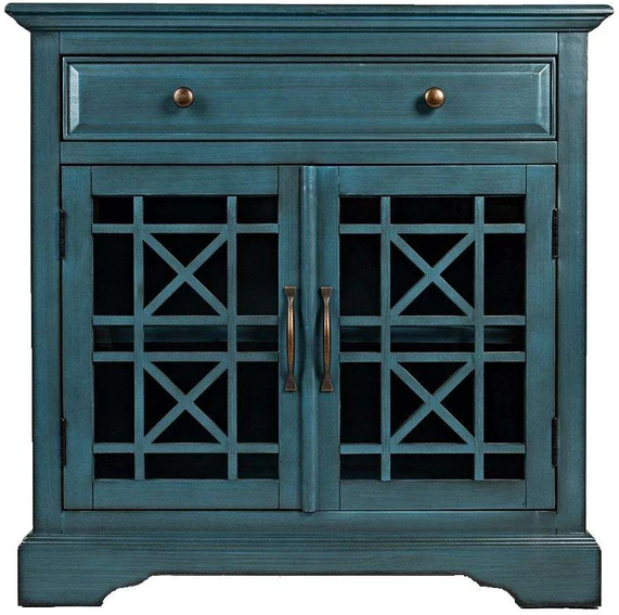 Mėlyna Av175-32 Komoda 2D/1S Avola Antique Mėlyna