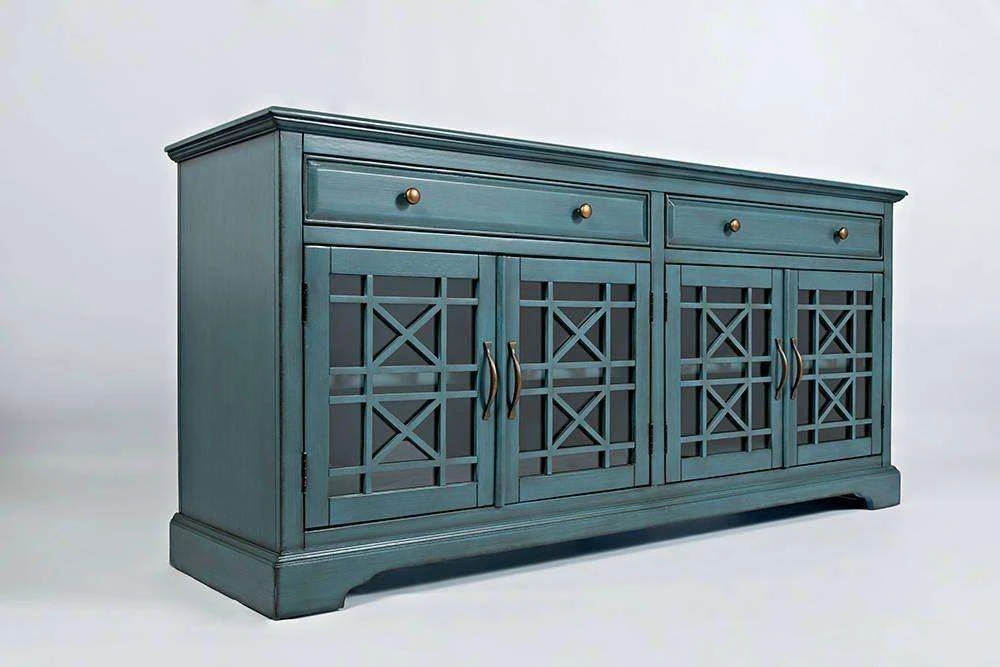 Av175-9 Komoda 4D/2S Avola Antique Mėlyna