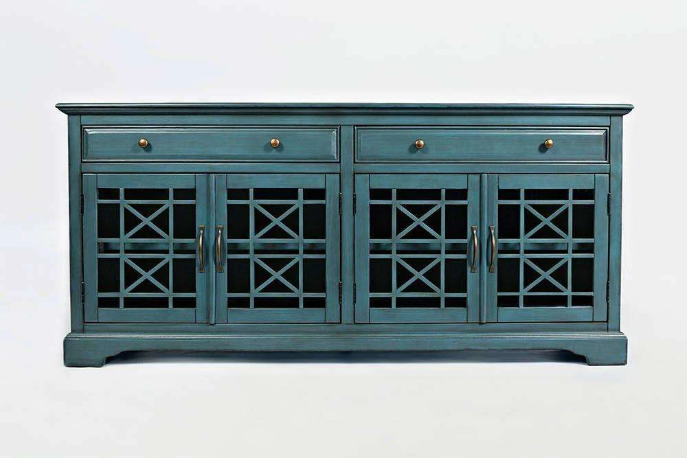 Av175-9 Komoda 4D/2S Avola Antique Mėlyna