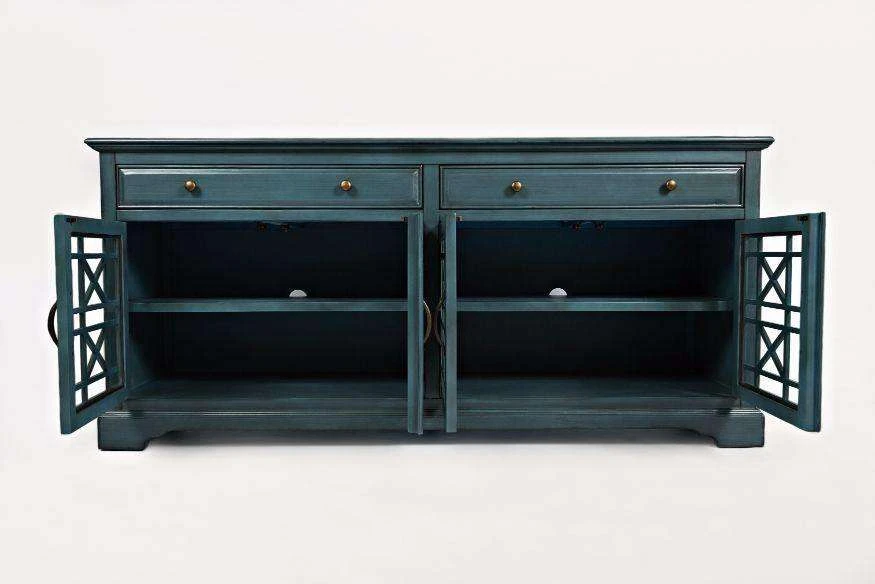 Av175-9 Komoda 4D/2S Avola Antique Mėlyna