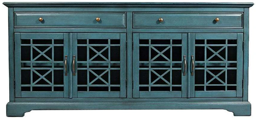 Av175-9 Komoda 4D/2S Avola Antique Mėlyna