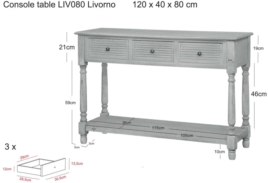 Konsolė, Livorno, kreminė
