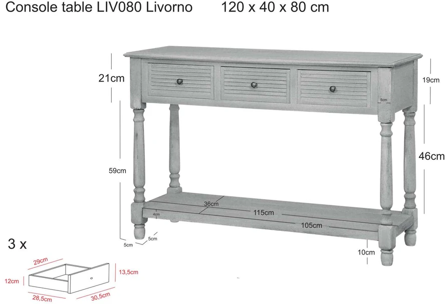 Konsolė, Livorno, kreminė