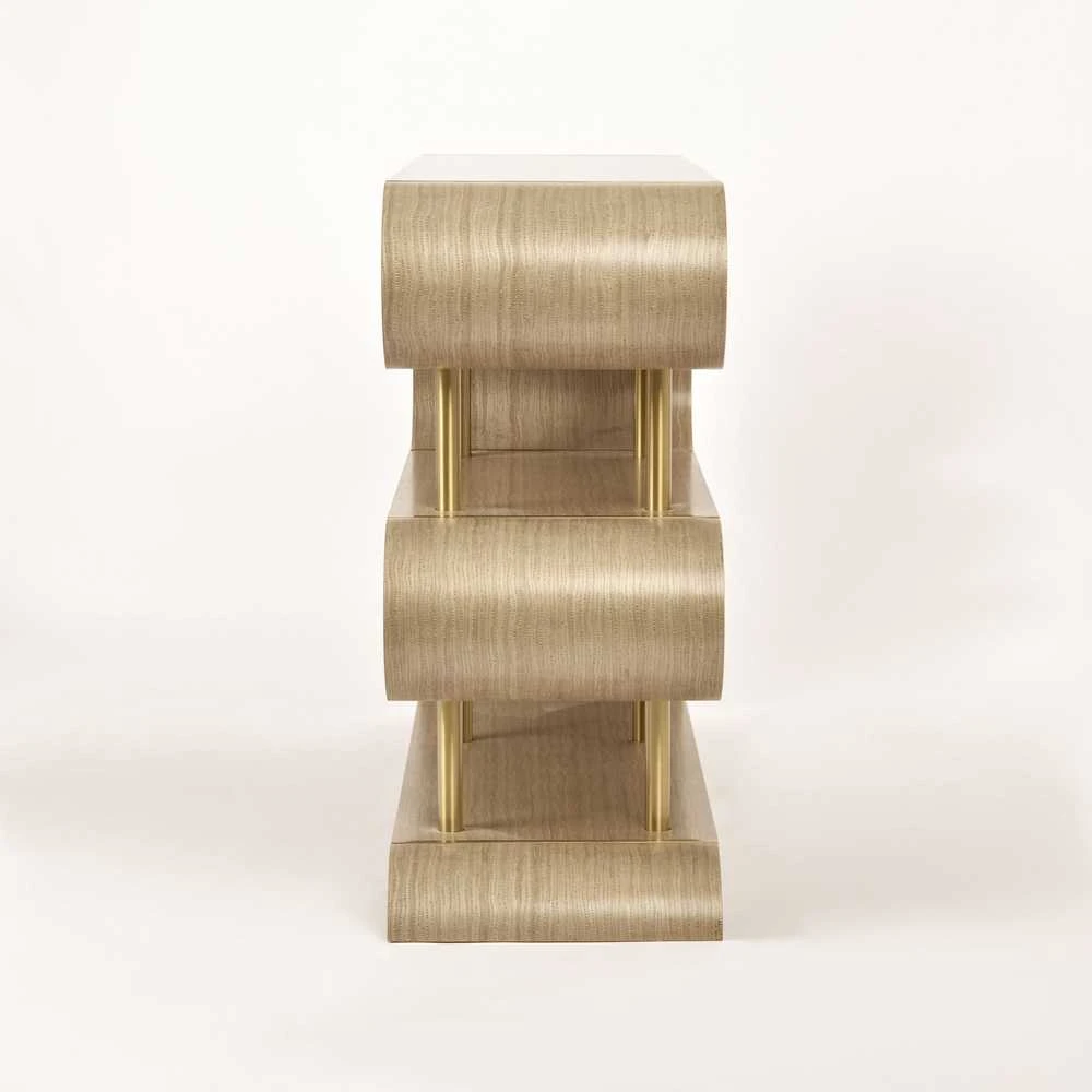 Konsolinis staliukas, 122 x 81 x 36 cm, Stilig, smėlio spalvos